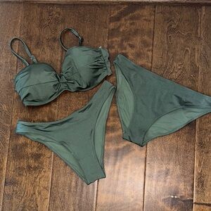 Olive Green Bikini Set